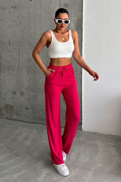 Trendseninle Women's Spanish Leg Comfortable Fit Trousers