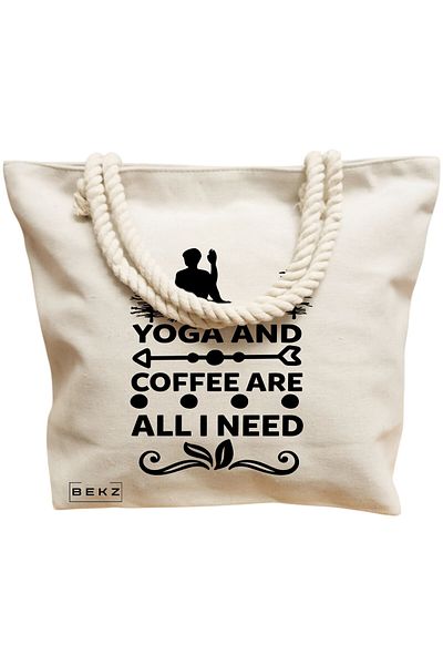 BEKZ Sacosa Textila Cu Fermoar, Geanta Tote, Model Reading Puppy 17 38 X 34.5 Cm, Alb, ®