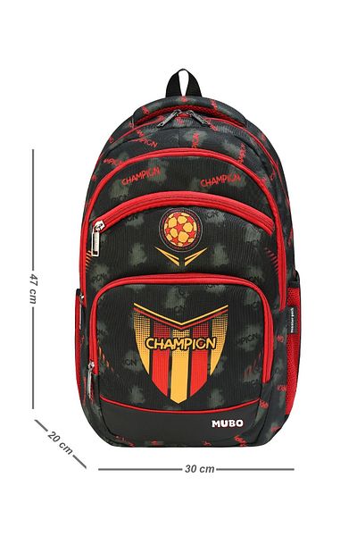 MUBO 3-Piece Primary School Bag Set Boy's Bag Lined Fan