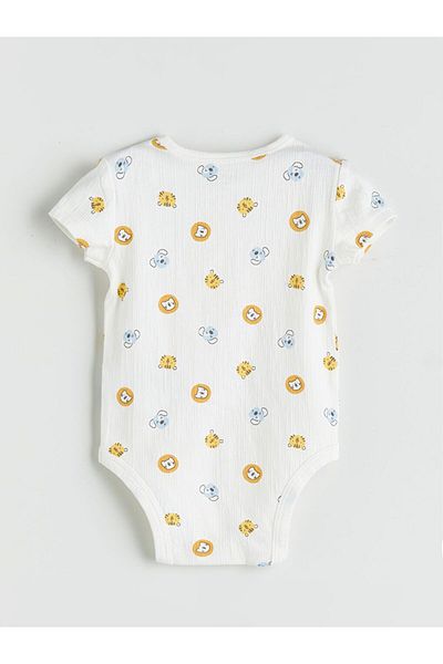 LC Waikiki Lcw Baby Printed Baby Boy Snap Bodysuit