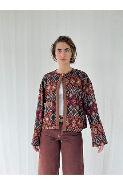 Retrobird Jachetă Poncho Light Femei Portocaliu