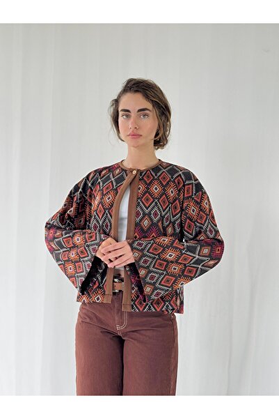 Retrobird Леко яке пончо за жени, оранжево