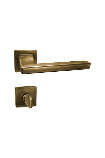 EYMEN YAPI Doğanlar Techno Square Badge Door Handle Olifka (Antique Yellow) Wc