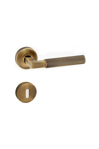 EYMEN YAPI Doğanlar Bt Luxury Badge Room Door Handle Olifka (Antique Yellow)