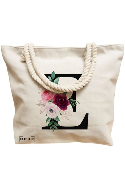 BEKZ Textile Bag With Zipper, Tote Bag, Model The Lemon Lady 38 X 34.5 Cm, ​​White, ®