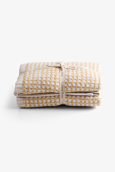 Goldstar Home Alba 2-Piece Face Towel Set 50X80 Yellow