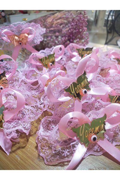 YASEMİNCE TASARIMLAR Lohusa bardak süsü (kadeh boy) 6 adet