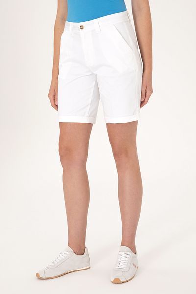 U.S. Polo Assn. Women's White Woven Shorts 50299160-Vr013