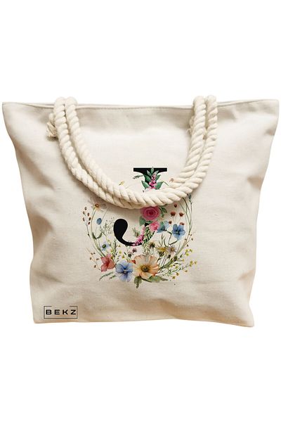BEKZ Textile Bag With Zipper, Tote Bag, Caffeine Cat Model 25 38 X 34.5 Cm, ​​White, ®
