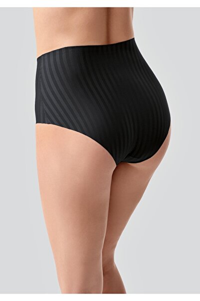 C&City Laser Cut High Waist Panties C19211 Black