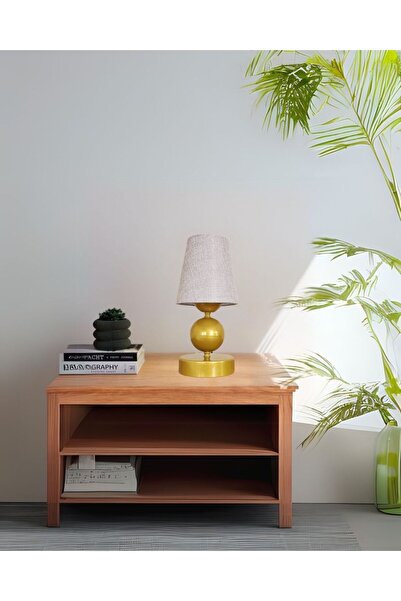 Ömür Avize Beren Antique Gold Case Table Lamp