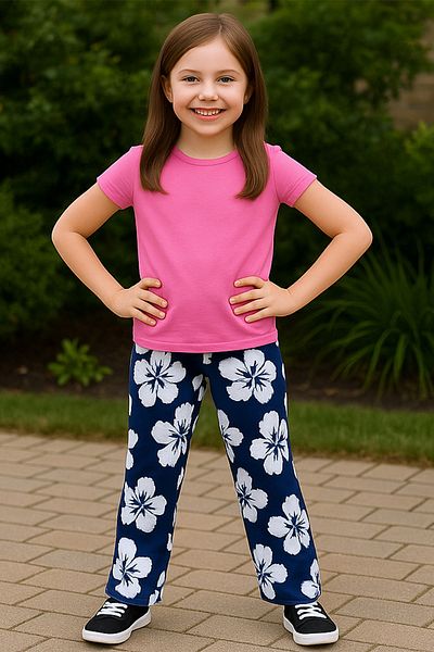 HÇM Girl's Bottom Wide Leg Patterned B76