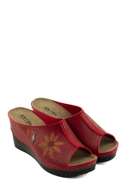 AlbiShoes Women's Wedge Heel 7.5 cm Lightweight Comfortable Anatomical Women's Daily Slippers Comfortable Use All Day