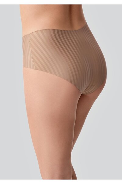 C&City Laser Cut Seamless Hipster Panties C19212 Cappucino