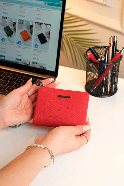 ESGUARE محفظة نسائية أنيقة من الجلد الطبيعي بنسبة 100%