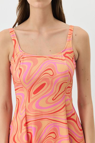 C&City Shorts Dress Swimsuit Orange