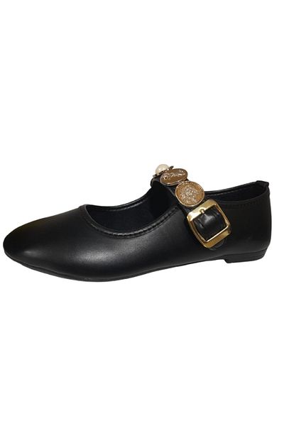 CEYLANLAR Daily Women's Ballerinas Adjustable Buckle Lightweight Comfortable Shoes