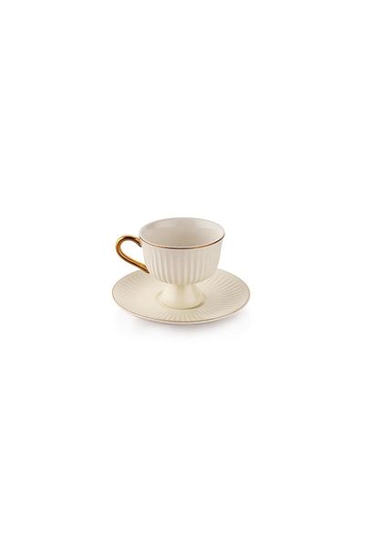 Altabi Glossy 2-Person Coffee Cup Set Porcelain Double Color Style Seekers
