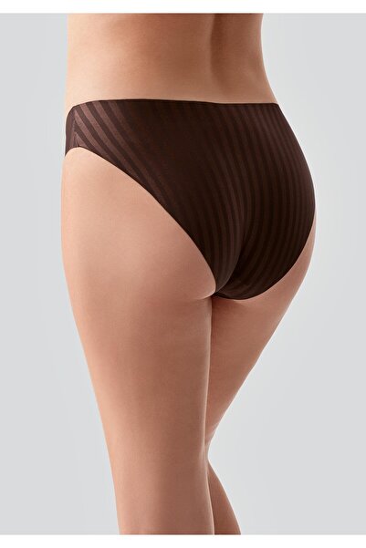 C&City Laser Cut Seamless Slip Panties C19213 Brown