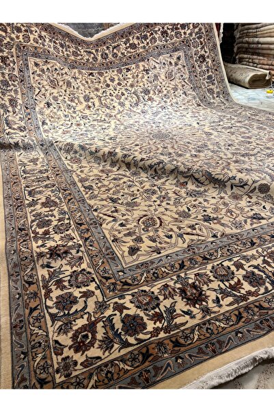 RD RAMAZAN DAĞ EL HALI SANATI El Dokuma Çin İsfahan Halısıdır Yün Dokuma Ebat...
