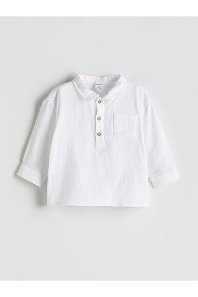LC Waikiki Lcw Baby Polo Neck Baby Boy T-Shirt and Pants 2-Pack