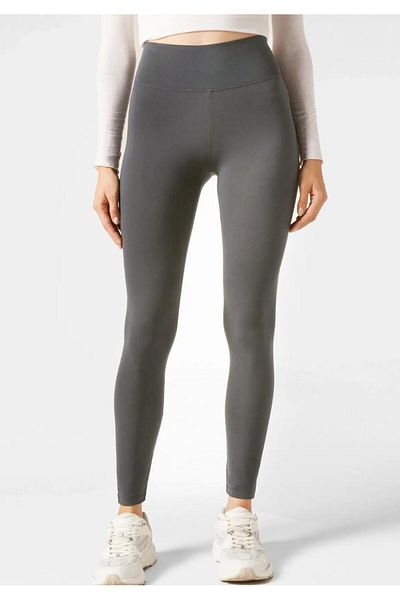 Wearflawless Women's High Waist Gathering Cupro Leggings Sports, Yoga, Running and Casual Ankle-Length Leggings