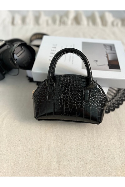 ÇANTA Vesara Bag Kadın Mini Kroko Desenli El ve Kol Çantası