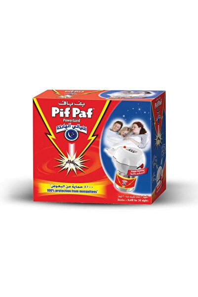 Pif Paf طارد البعوض الكهربائي باور جارد مع عبوة قابلة لإعادة التعبئة لمدة 30 ...