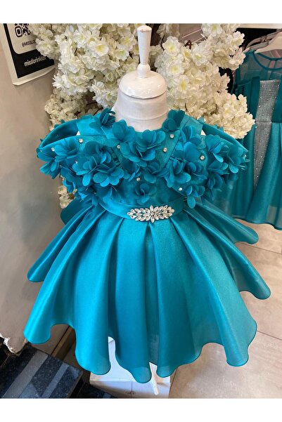 Miss Lorin Kids ÇİÇEKLİ KIZ ÇOCUK ABİYE ELBİSE
