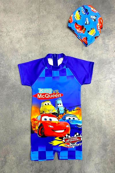 DeKuBaby New Season Cute Character Printed Uv Protection Bonded Quick Dry Boys' Jumpsuit Swimsuit