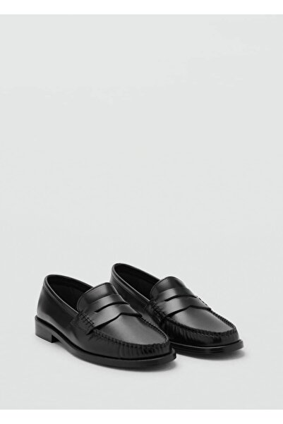 MANGO Woman Büzgülü deri mokasen