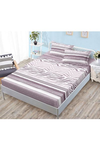 OEM Bed cover with elastic and 2 pillowcases, finet fabric, 2-person bed, 180x200cm