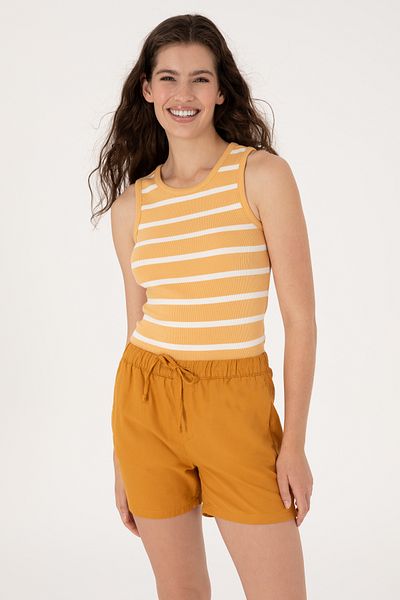 U.S. Polo Assn. Women's Orange T-Shirt 50307275-Vr202