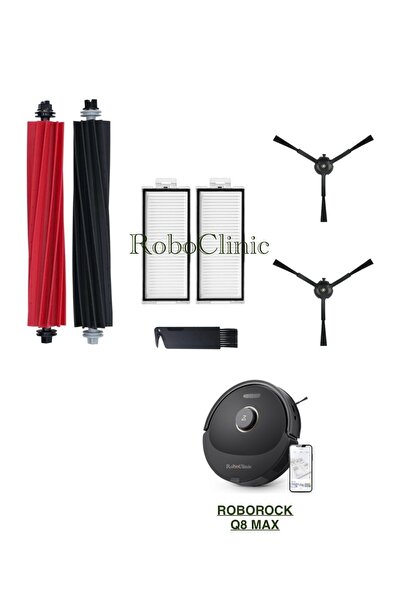 Roboclinic Roborock Q8 Max, Q8 Max Plus Perie de schimb compatibilă neagră, f...