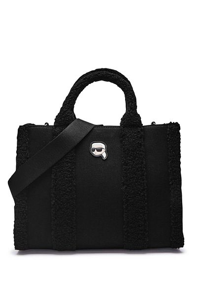 Karl Lagerfeld k/ikonik 2.0 shearling satchel bag