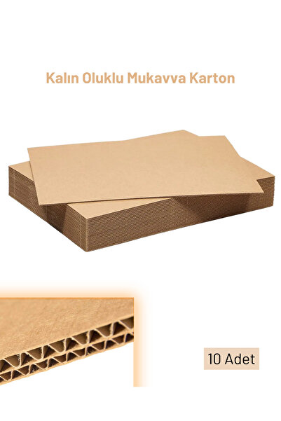 Genel Markalar 50x35 cm ( 10 adet ) BC Dalga 6mm Oluklu Mukavva Levha Karton