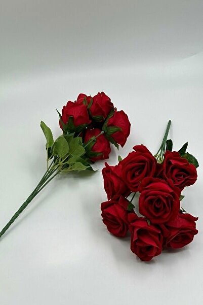 Massaltay باقة ورد مخملية مكونة من 7 قطع - مثالية لحفلات الزفاف والديكور