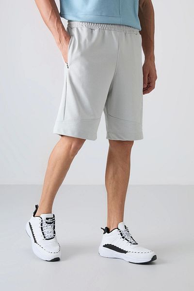 TOMMY LIFE Stone Cotton Thick Soft Textured Comfort Fit Printed Men's Shorts - 81265