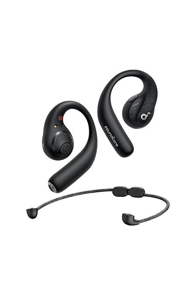 Soundcore Soundcore AeroFit Pro Earbuds by Anker Ultra Comfortable Secure Fit Ergonomic Design Rich Sound Black
