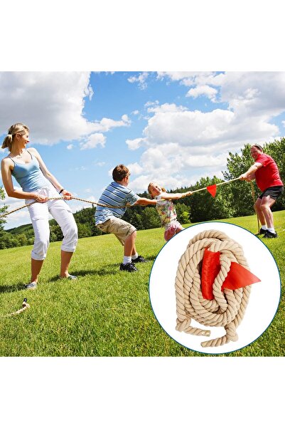 AVESSA Çekme Oyun Halatı - 15 mm Sağlam Örgü Yapı - Üç Kol Bükümlü Yapı - Mak...