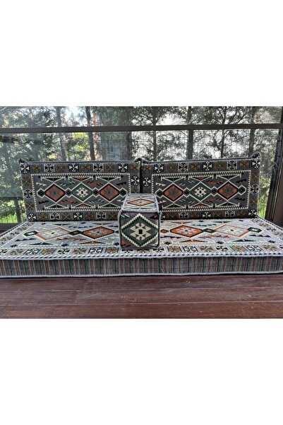 mdhomecarpet Şark Köşesi Takımı %100 Yerli Üretim | Özel Dokuma Kumaş | 10 cm...