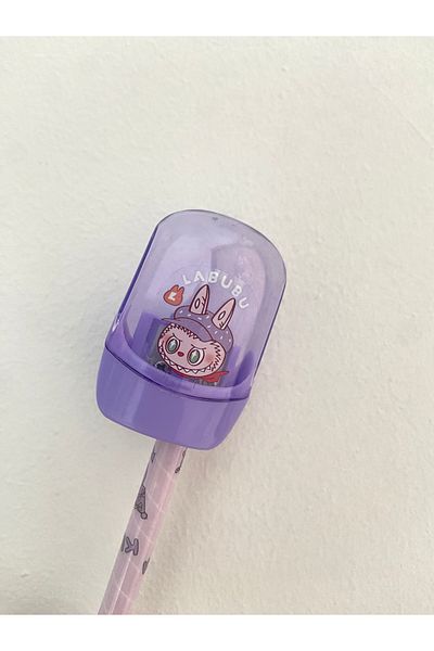 synshop Labubu Pencil Sharpener Pencil Sharpener with 2 Compartment Chamber