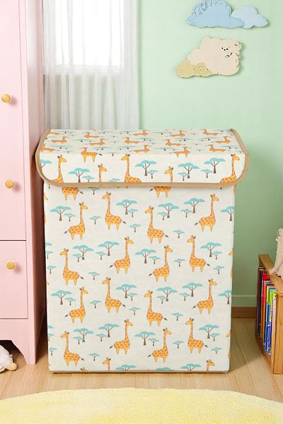 İronika Graffe Baby Room Box with Lid Closet Organizer Toy Goods Laundry Storage Box Organizer