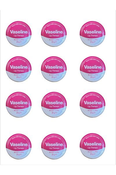 Vaseline Vaseline Lip Therapy Rosy Lips - 20g Twelve Pieces (12 Pieces)