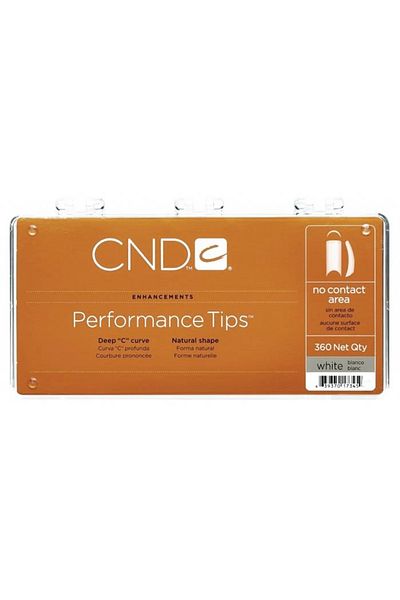 CND Professional Performance Nail Tips White Color, 360 pcs