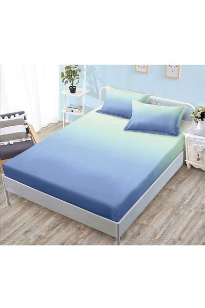 OEM Bed cover with elastic and 2 pillowcases, finet fabric, 2-person bed, 180x200cm
