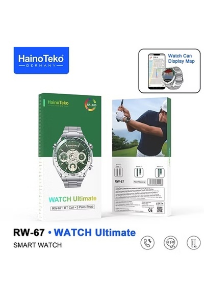 Serreha Haino Tekno Serreha RW67 Akıllı Saat Harita Okuma Özellikli
