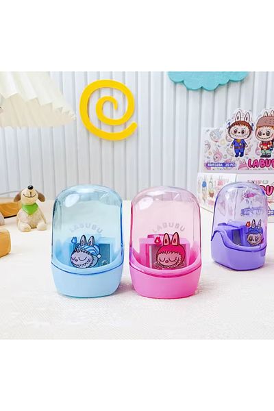 synshop Labubu Pencil Sharpener Pencil Sharpener with 2 Compartments 1 Piece (Random Color)