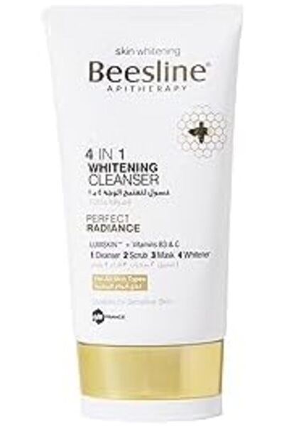 Beesline Beesline 4 in 1 Whitening Cleanser Face Wash (Cleanser, Scrub, Mask, Whitening) 150ml