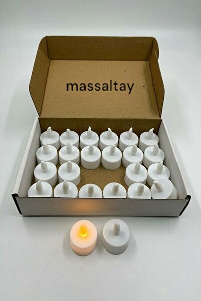 Massaltay 6’lı LED’li Mum Paketi – Gerçek Mum Görünümlü, Alev Efektli Işıklar